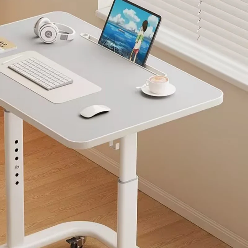 #¥Movable Lifting Bedside Desk Sofa Side Table Adjustable Height Desk Computer Shelf Office Ergonomic