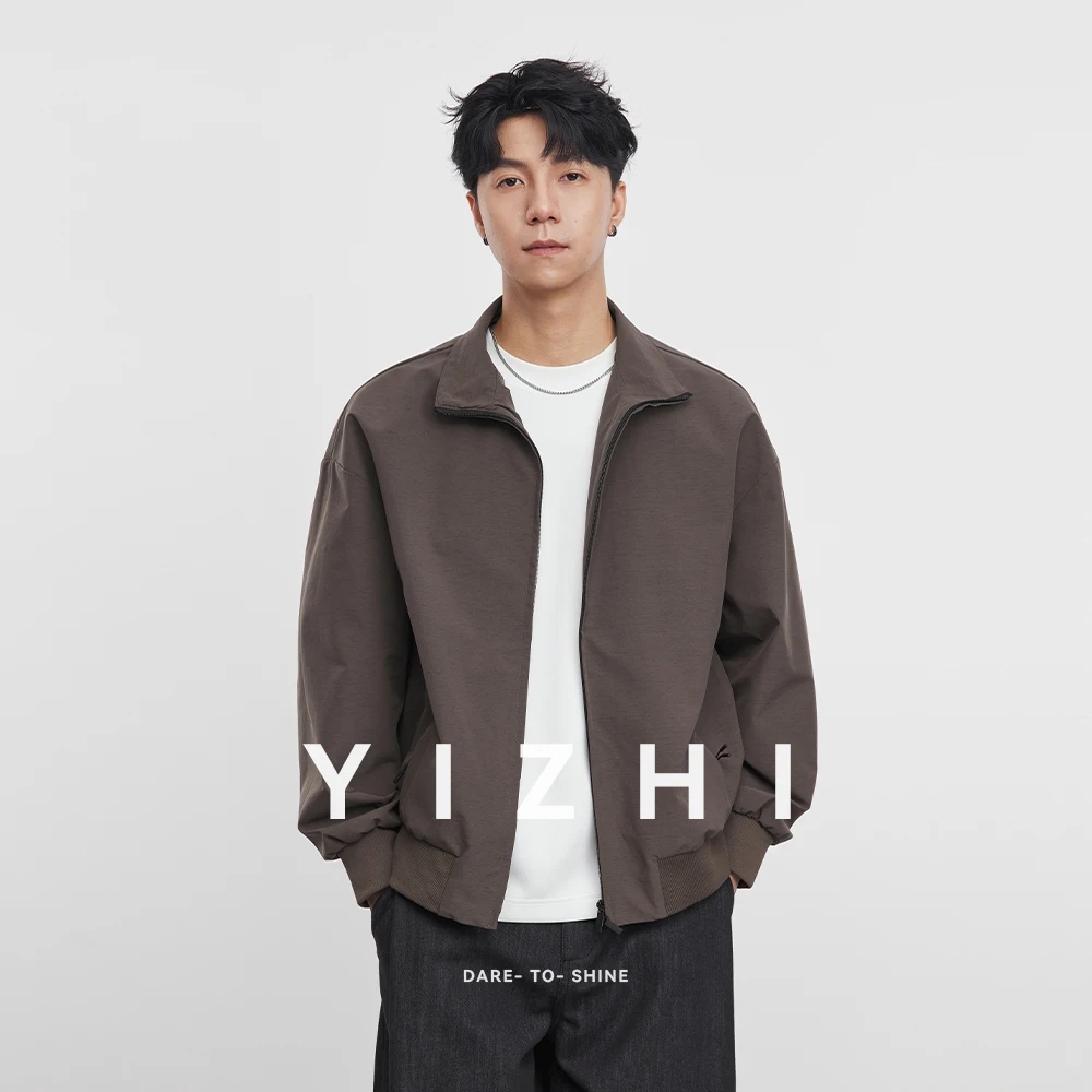 

Fashion Men's Stand Collar Skin-friendly Jacket Spring Autumn 2025 New Functional Casual Zipper Jacket Top Men's Sports Jacket