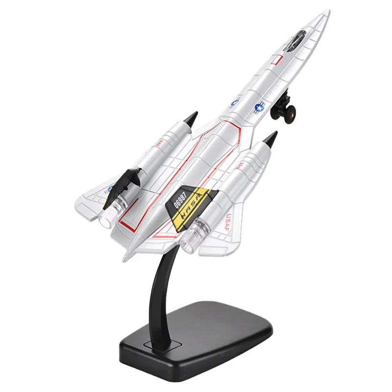 

SR-71 Blackbird American reconnaissance plane fighter model airplane sound and light children's toy ornaments collection gift