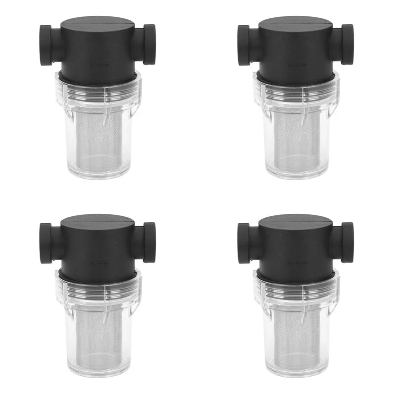 AT19-4X Washing Filter 1/2 Inch Inline Mesh Strainer Water Pump Irrigation High Flow Pipeline Filter Gardening Inlet Water