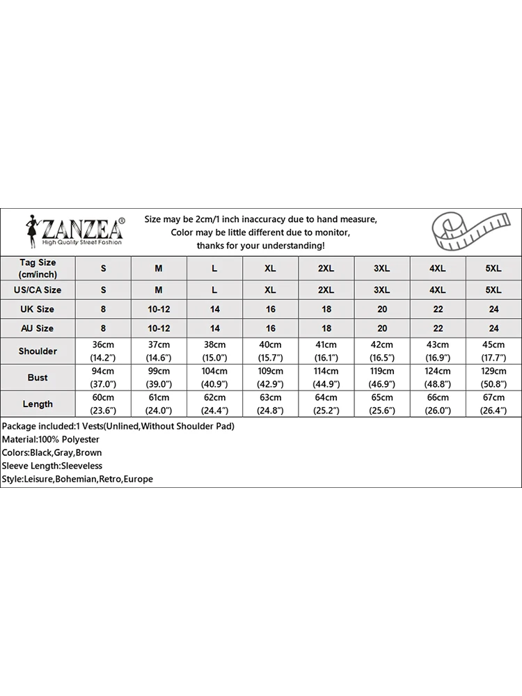 ZANZEA-Chalecos de moda para mujer, Tops elegantes y elegantes con contraste, cuello redondo, sin mangas, abotonados, chalecos de Color sólido, ropa para mujer
