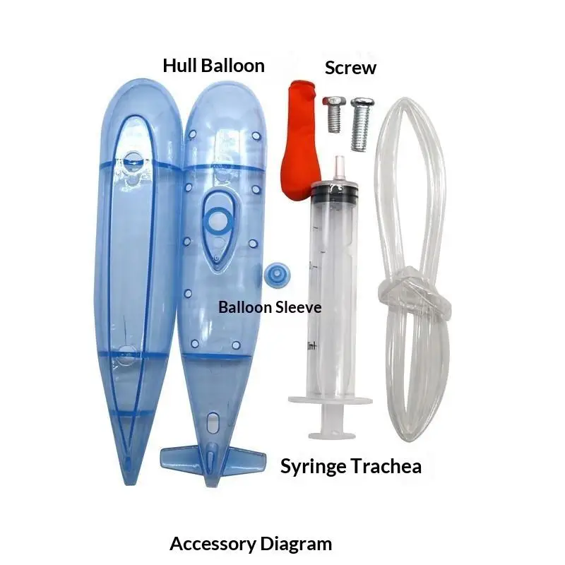 Handmade Assemble Submarine Model DIY Buoyancy Science Experiment STEM Toy for Children School Projects