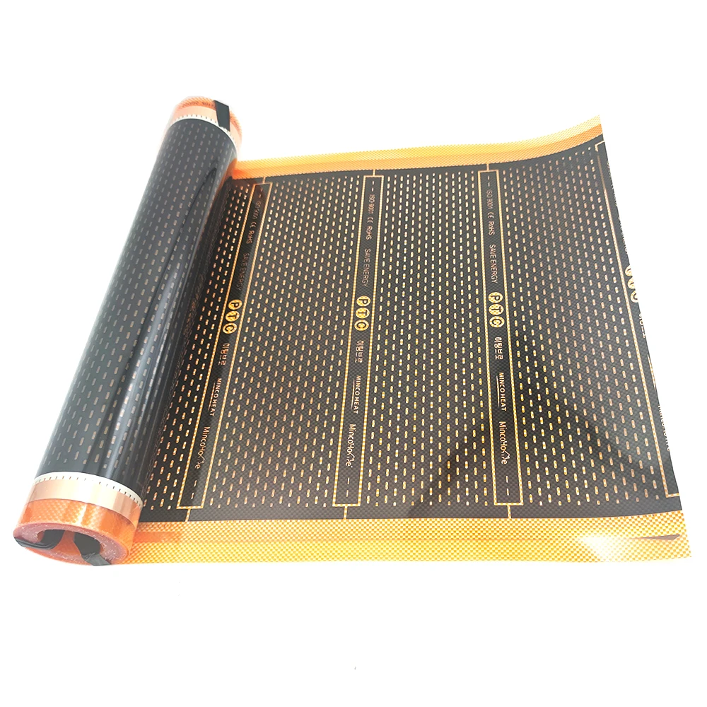 10~50m2/lot 150w per Square Meter PTC Heating Film Kits with Accessories for Electric Floor Heating System
