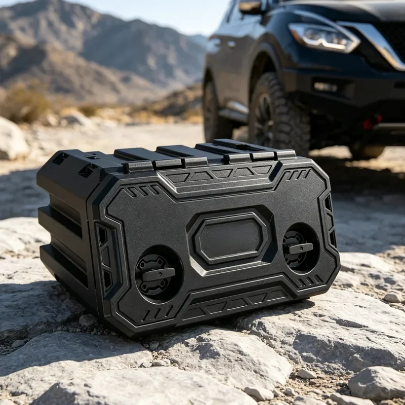 Loulan 50L Side‑Mount Storage Box With Fixing Sheet‑Metal Bracket Off‑Road Vehicle Side Equipment Box Car Exterior Accessories
