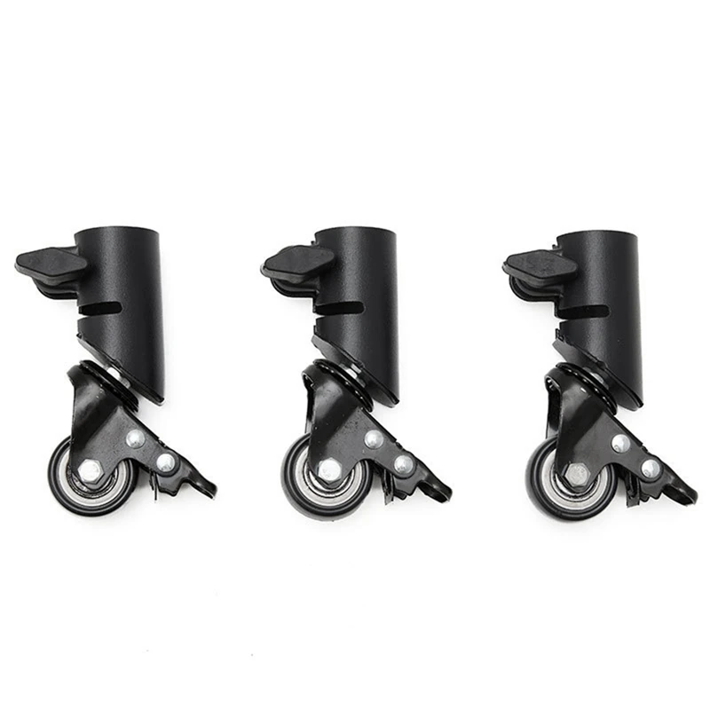 A73E-35Mm Sliding Casters Wheel Universal Roller Slider Portable Rotation Swivel Wheels For Universal Speaker Bracket