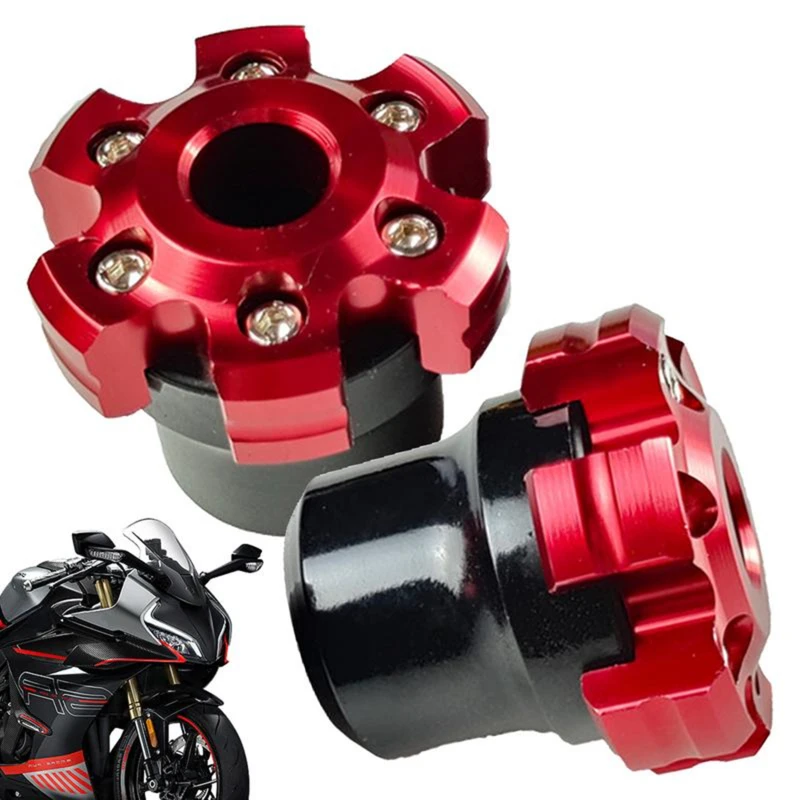 1Pair Motorcycle Frame Slider Wheel Crash Protector Motorbike Falling Protection Front Fork Cup Moped Scooters Accessories