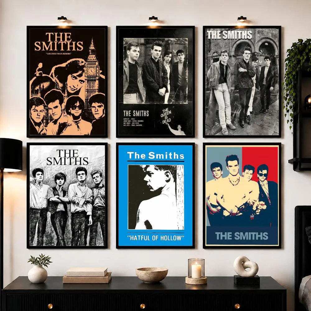 The S-Smiths The Queen Is Dead Poster Wall Art Sticker For Living Room Bedroom Bar Home Decor Mural Painting Decoration