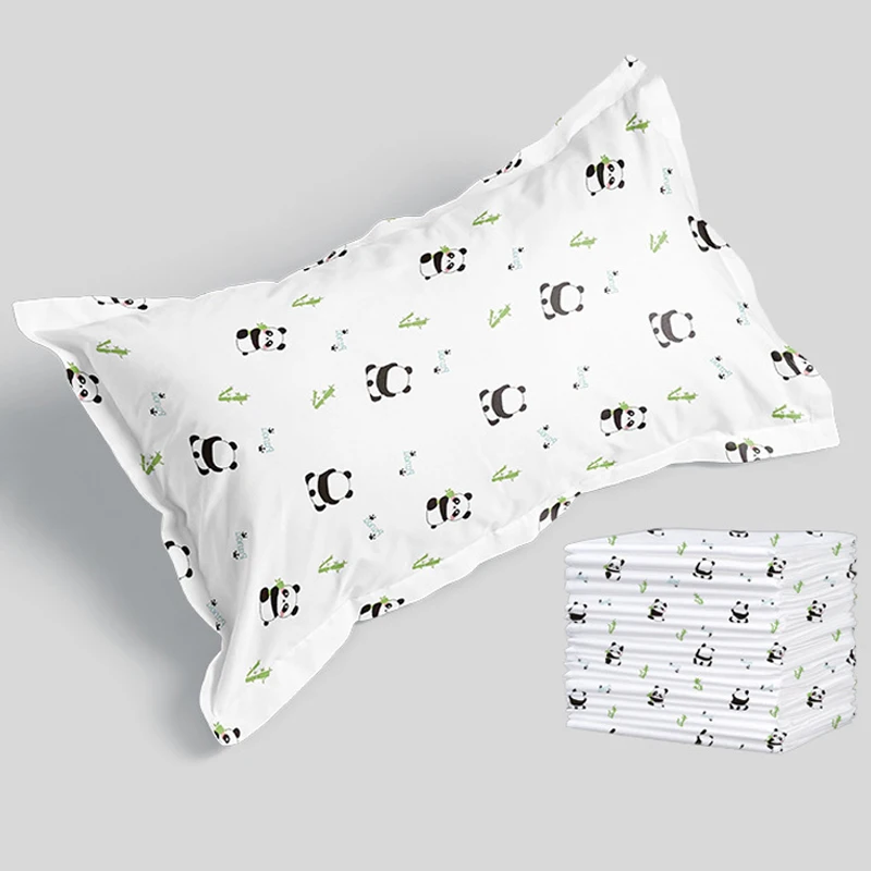 20Pcs Disposable Pillow Case Thicker Non-Woven Fabric Soft Summer Portable Travelling Household Hotel Breathable Pillow Cover