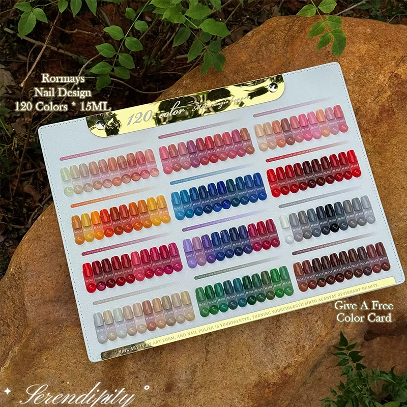 

120 Vibrant Solid Color Gel Nail Polish Set | Soak Off UV LED Gel, Long Lasting, Professional Nail Art Kit for Salon & Home