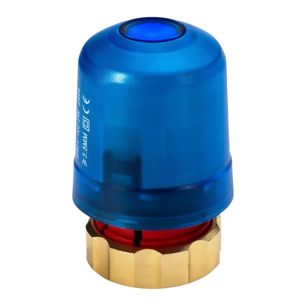 Thermal Actuator Engineered for Underfloor Heating Applications with IP54 Enclosure Rating and Consistent Performance