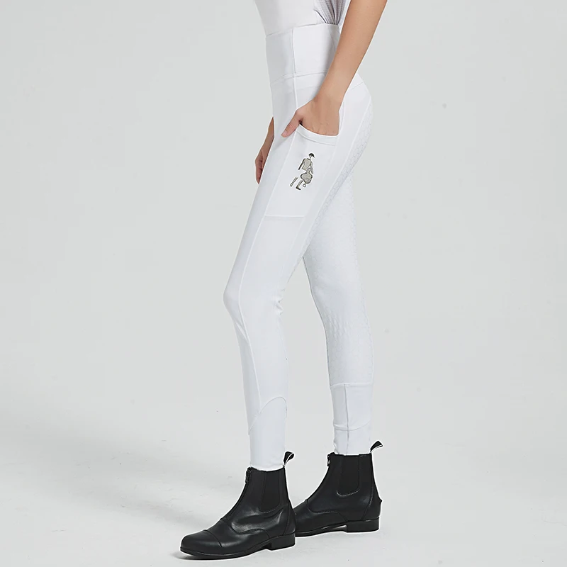 Professional Equestrian Pants, Women's Equestrian Sports Breeches, Children's Riding Pants, Silicone Wear-Resistant Rider Equipment, Cycling Pants
