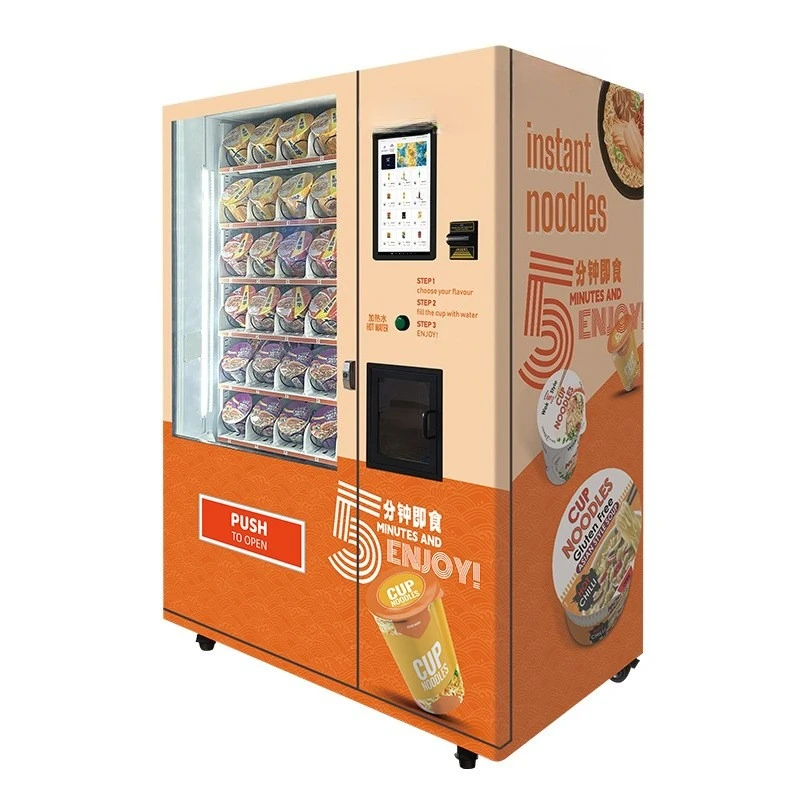 Instant noodle milk tea vending machine can automatically heat water vending machine 24H vending machine