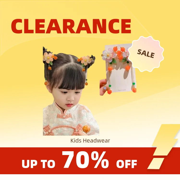 Clearance_Han dust children antique headwear girl 2023 new Hanfu hair accessories Chinese style princess super fairy fringe hair