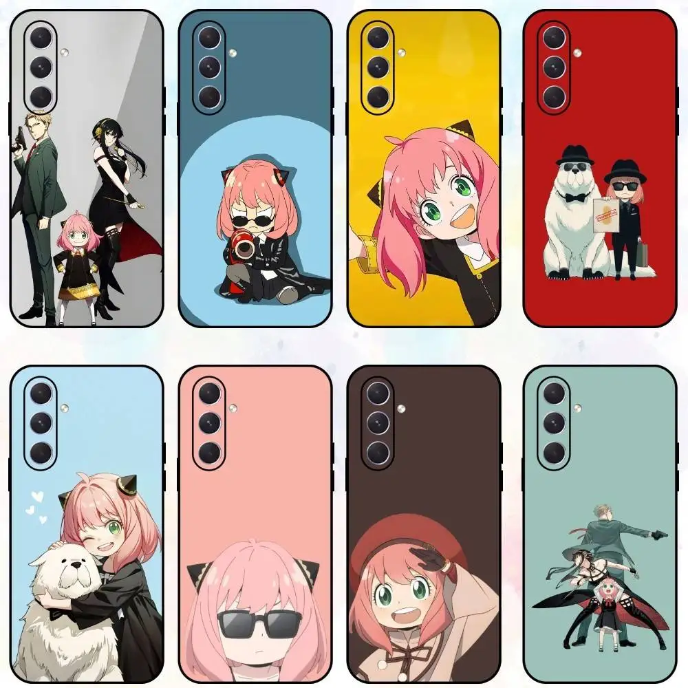 

Spy X Family B-Bond Yor Anya Phone Case For Samsung Galaxy A73,A72,A71,A70,A53,A52,A51,Others Soft Black Shell