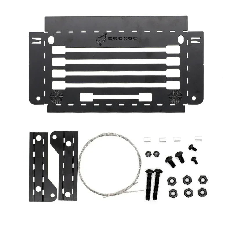 Tool box plate,Protective Net,Radiator Box,Front Rear Bumper,Anti-Skid Plate,Door Handles,for TRX-4 TRX4 T4 2021 Bronco 1/10 RC