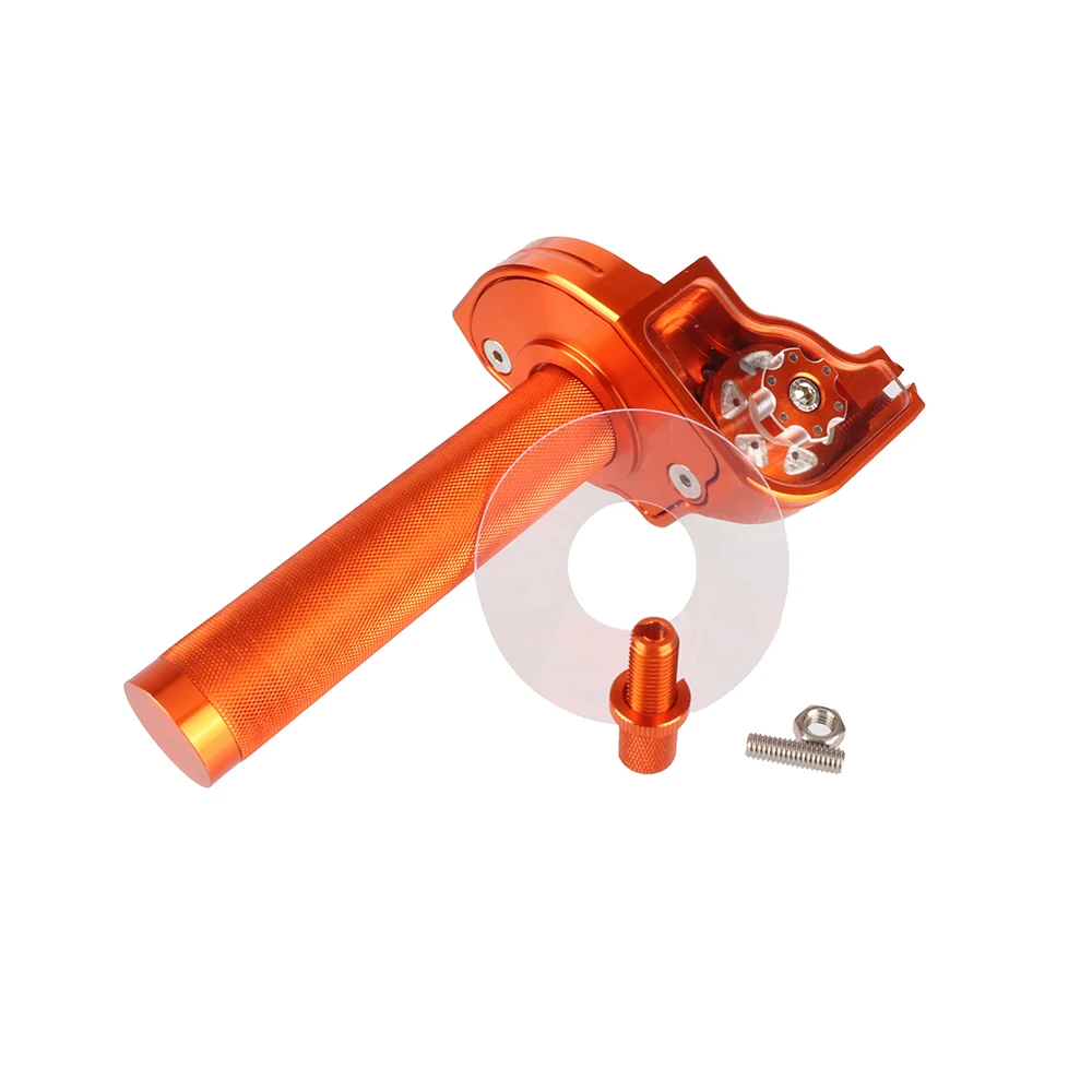 Universele 22Mm Cnc Aluminium Gaspedaal Grip Stuur Kabel Voor Motorfiets Bromfiets Scooter Atv Quad M 10*1.5