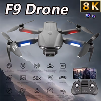 New F9 Drone 8K Professional GPS UAV HD Dual Camera 5G Wifi FPV Brushless Quadcopter Optical Flow Foldable Drone Long Toys Gifts