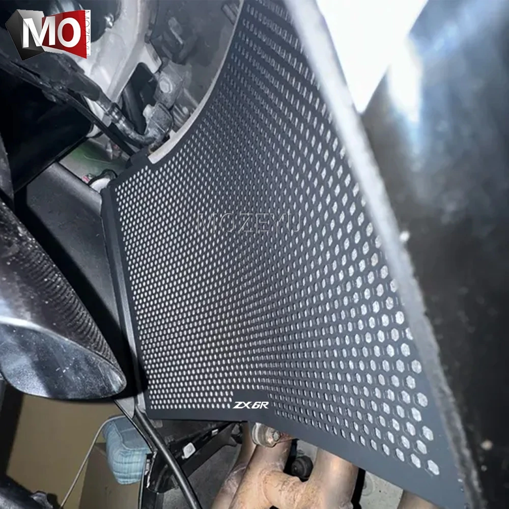 

For Kawasaki ZX6R NINJA ZX 6R 636 ZX-6R ZX636 / KTR 2009-2024 2025 Motorcycle Radiator Water Cooler Grille Guard Cover Protector