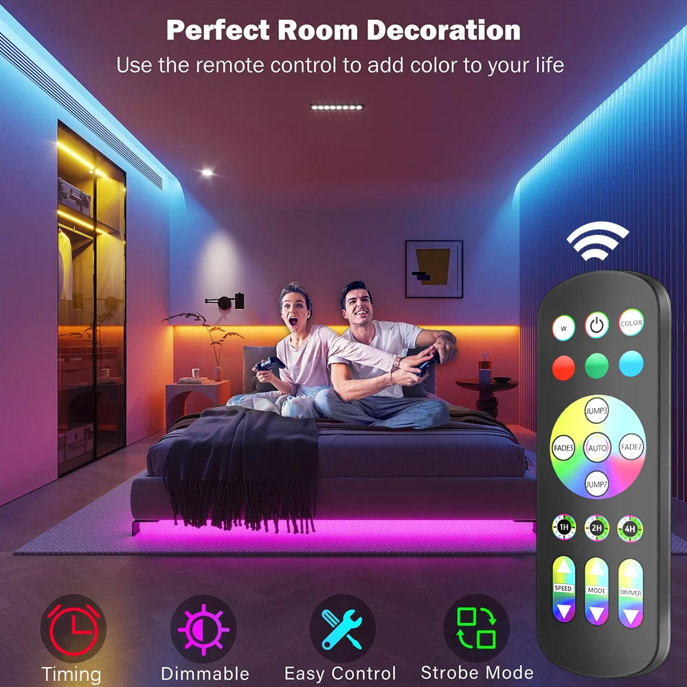 APP 1M-30M USB Led Strip Lights RGB 5050 Bluetooth APP Control Luces Led Flexible Diode Decoration For Living Room Lamp Ribbon