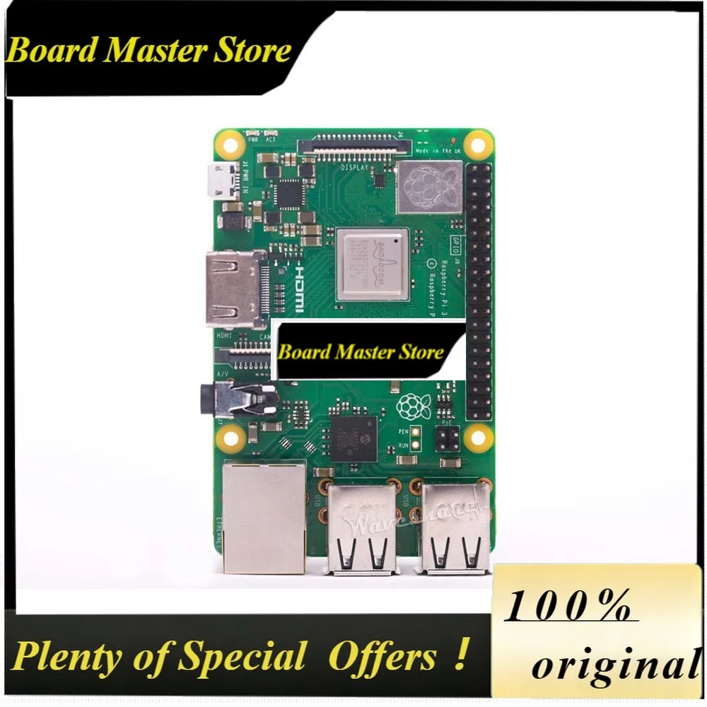 BoMaSOriginal Element14 Raspberry Pi 3 Model B/B+ 3B+ Plus,the Third Generation Pi A 1.4GHz 64-bit Quad-core Cortex-A53 CPU