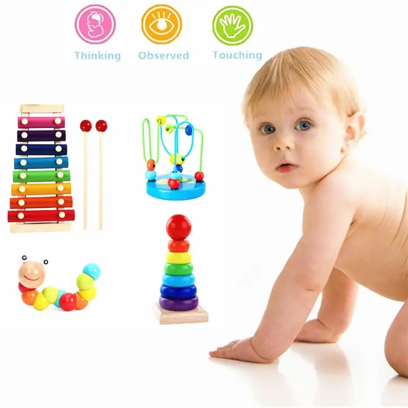 Early Educational Wooden Toyss Hammering/Musical Instrument Toy Funny Pounding Toy for Play Set for Preschool Kindergart