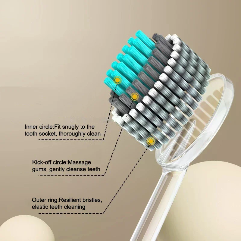 2 قطعة فرشاة أسنان تنظيف الفم فائقة النعومة فرشاة أسنان ذات شعيرات صلبة تنظيف عميق للبالغين تبييض الأسنان