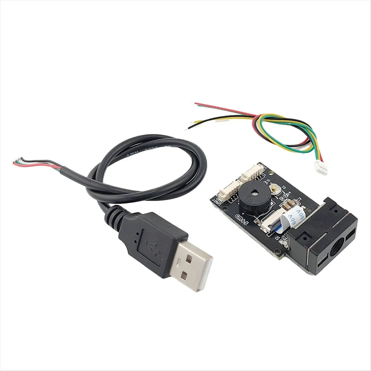 Picture 5: (PQWN) New GM65 USB Wired Barcode Scanner 1D 2D Bar Code Reader QR Code Reader Module CMOS Buzzer for Reminding with Cable UART