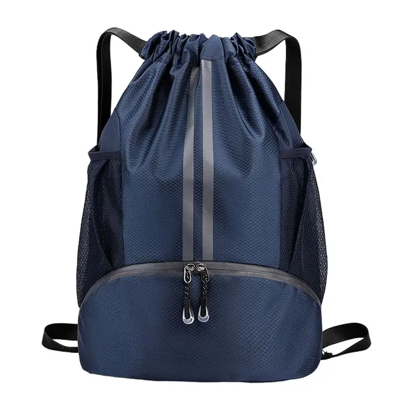 Foldable Waterproof Gym Bag Fitness Backpack Drawstring Shop Pocket Hiking Camping Beach Swimming Men Women Sports Bags