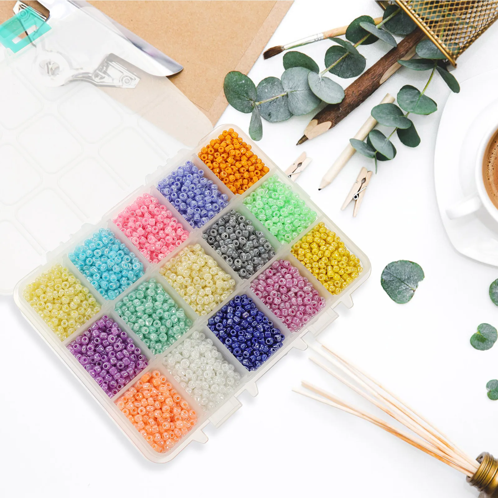 

Glass Beads for Crafting Accessories Crafts Making Colored Bracelet Jewellery Necklace Jewelry Colorful