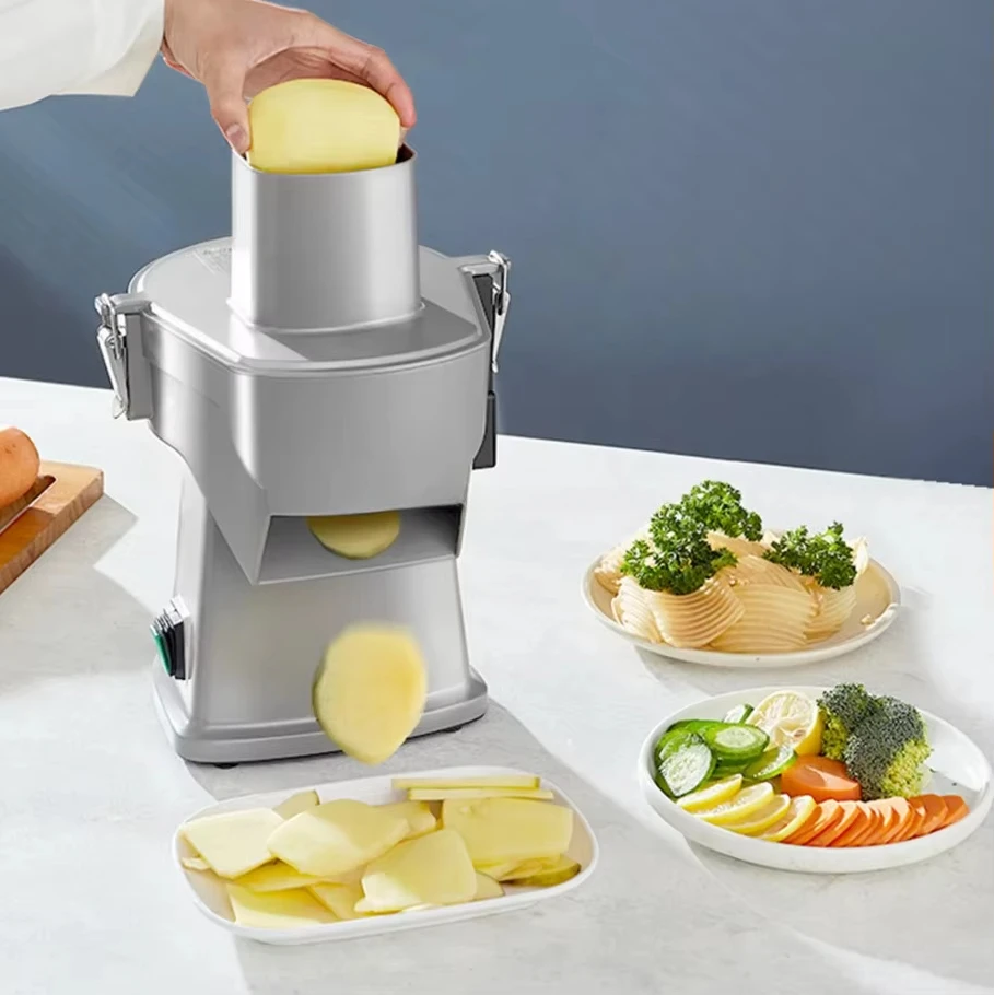 

Electric Vegetable Slicer, 4 in 1 Multifunctional Food Cutter, Vegetable Chopper for Slicing Shredding Dicing and Slitting