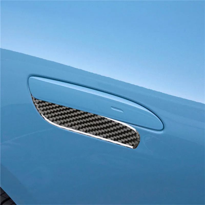 Black Car Interior Decoration Protection Carbon Fiber Sticker For Porsche Taycan 2019-2022 Auto Styling Accessories view 5