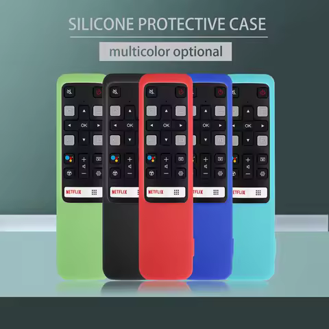 RC802V FNR1 Voice Remote Control Cases Fit for TCL Android 4K Smart TV 49P30FS 65P8S 55C715 49S6800 43S434 Protective Cover