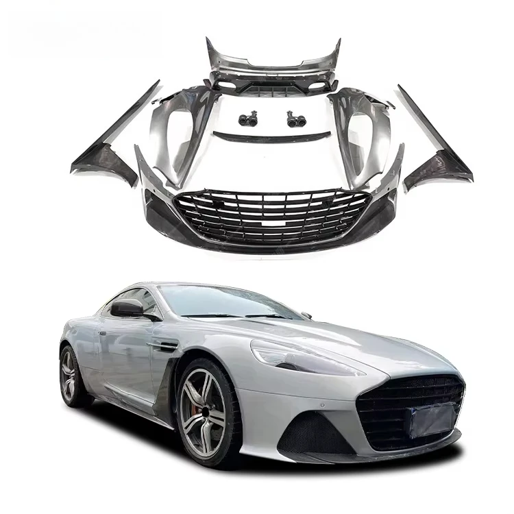 DBS Style Bodykit for Aston Martin DB9 Upgrade to DBS Style Front Rear Bumper Spoiler Side Skirt Auto Parts