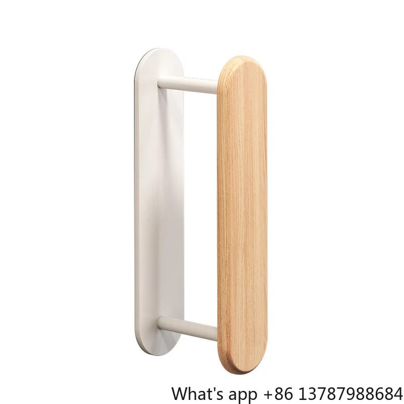 Solid Wood Drying Rack Storage Hanger Storage Artifact Free of Punching