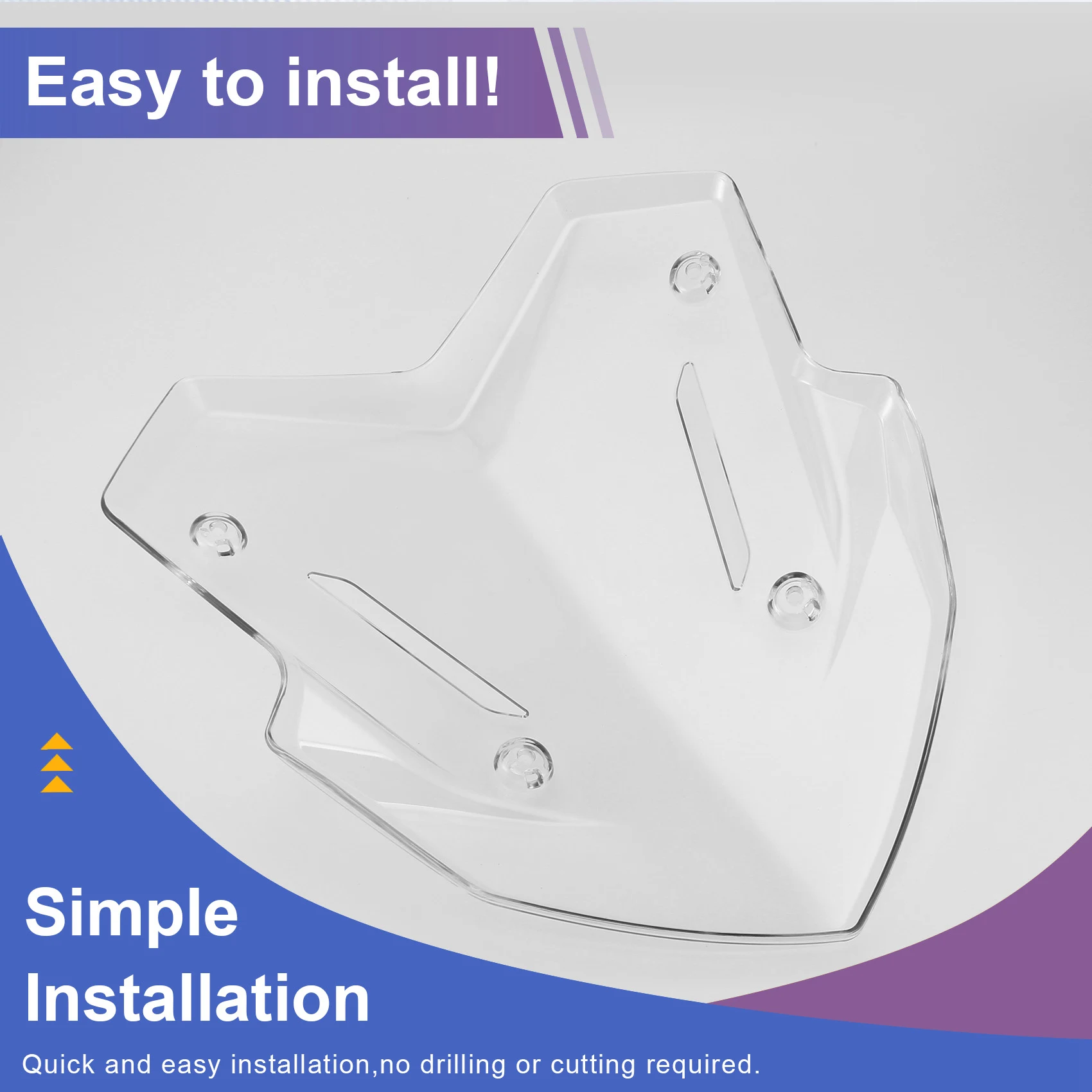 الزجاج الأمامي حاجز الرياح شاشة منحرف لـ XMAX300 X MAX 300 Tech MAX 2025 + دراجة نارية شفافة