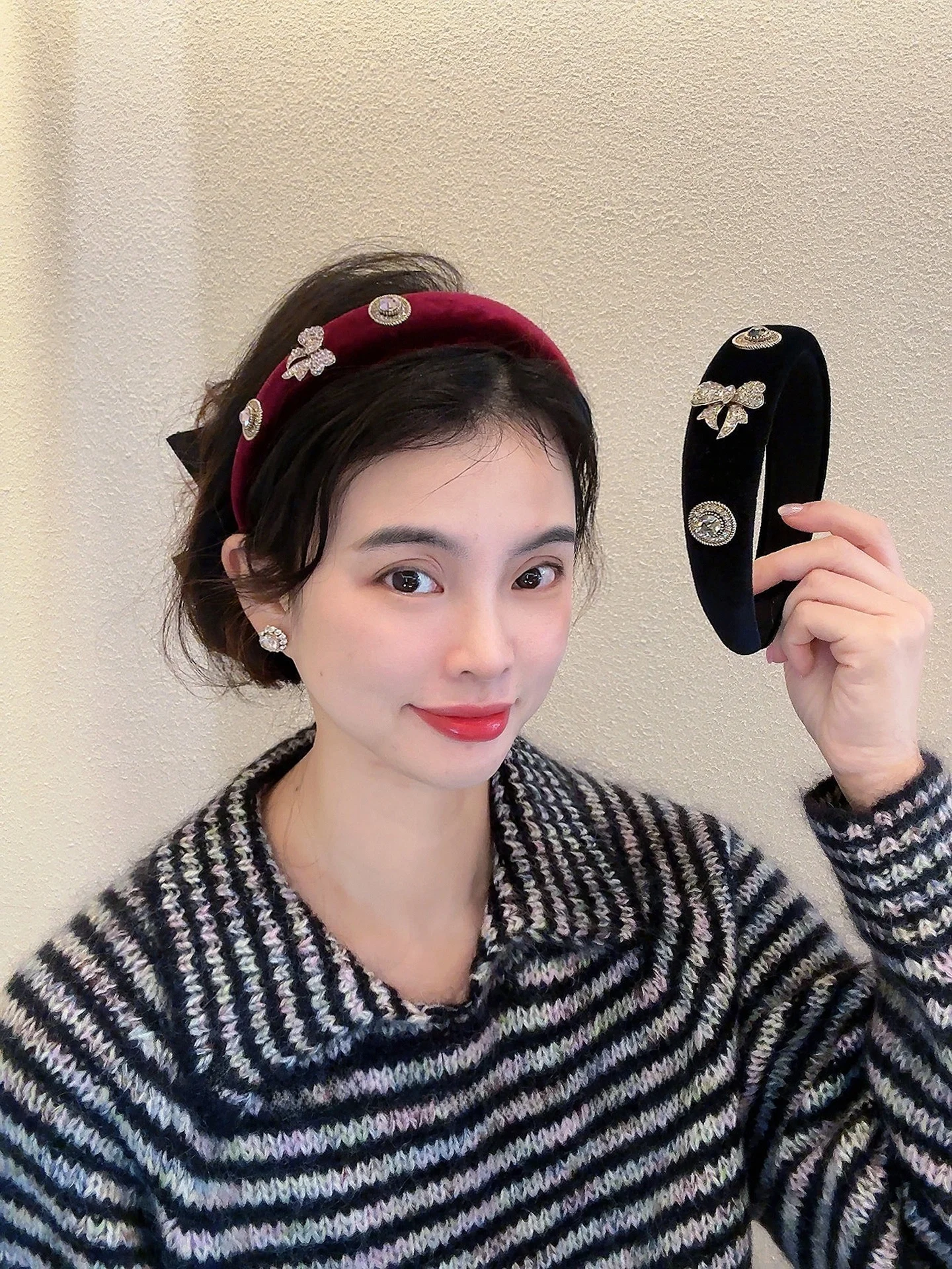 unique-beautiful-red-bla-velvet-hairband-princ-sle-faionable-hair-accories-korean-sle-wedding-par-commute