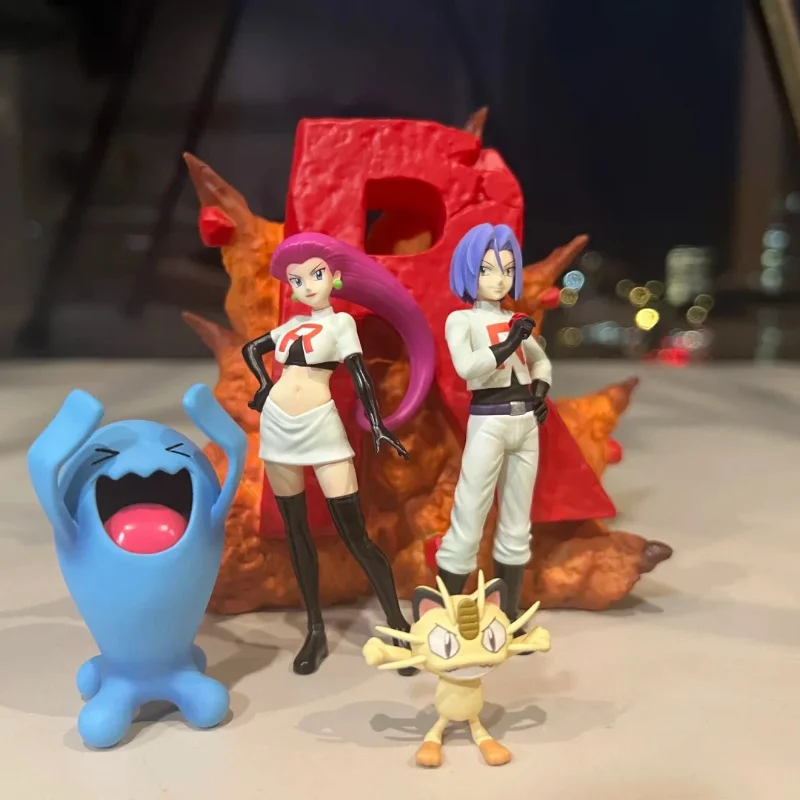 【Heißer Verkauf】Anime Pokemon Figur Rocket Team Actionfiguren 3-11 cm PVC Actionfiguren Sammlung Modell Spielzeug Geschenke