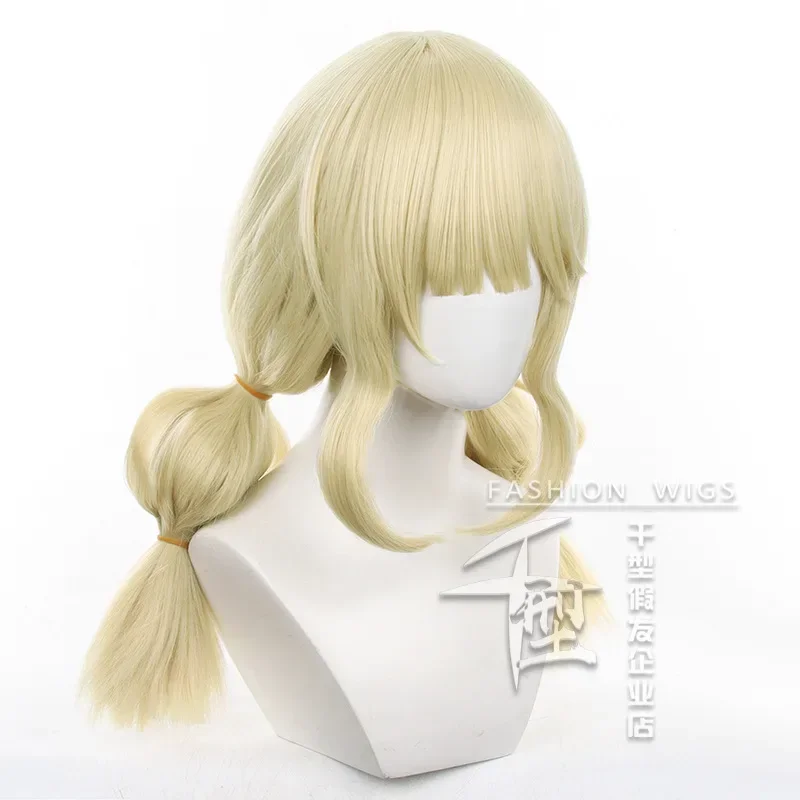 Wig Cosplay Anime Lily Barriere, permainan identitas V Cheerleader Cosplay tahan panas rambut sintetis pakaian Halloween untuk wanita