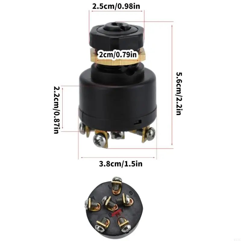 Barche per auto WXTC 12V 3 POSIZIONE BARCA Accensione Accensione motociclistica Interruttori avviamento accensione 3