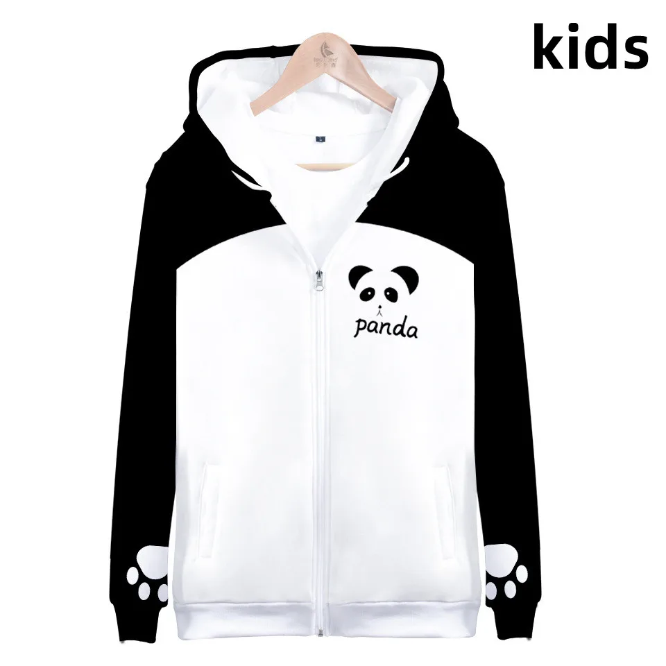 2 to 14 years kids hoodies Cute Panda 3D print hoodie sweatshirt boys girls harajuku cosplay jacket coat children clothes