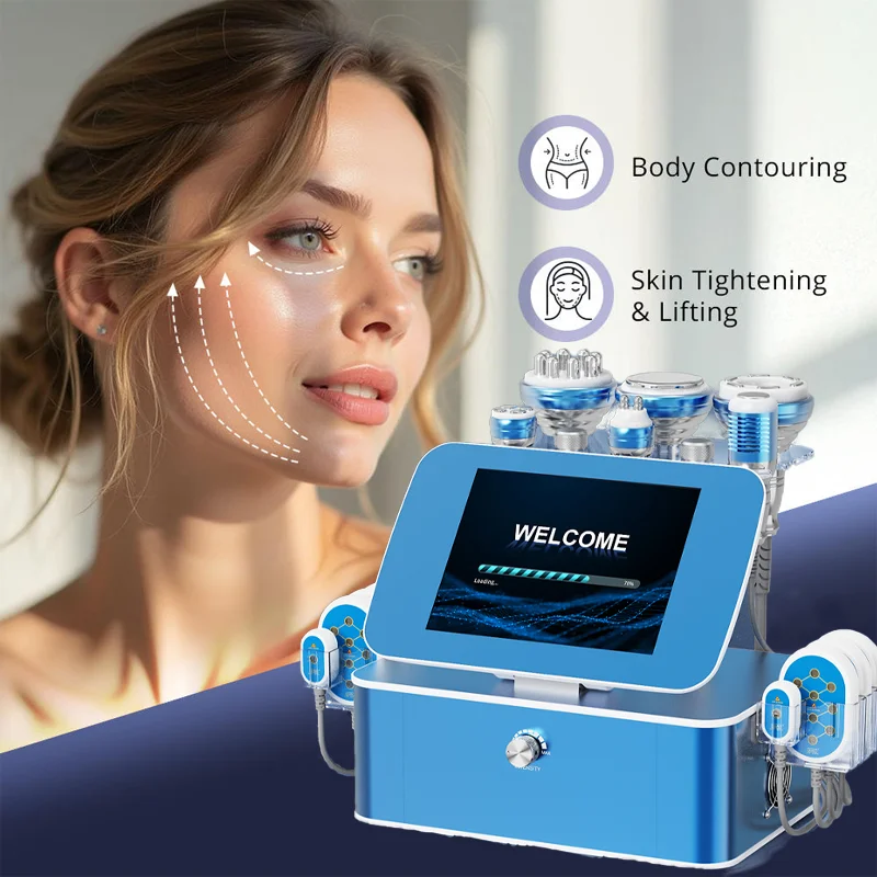 2026Slimming and Shaping Device 40K+ Body Negative Pressure+ Body RF+ Facial RF+ Facial RF+ Hot and Cold Hammer+ Lipo Laser 160m