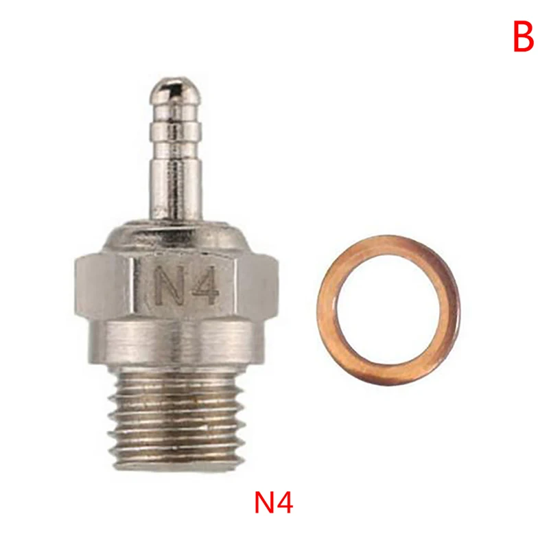 1 stuks universele stalen N3 N4 gloeibougie # 8 Spark Nitro-motoronderdelen voor HSP RC auto-onderdeel - afbeelding 1