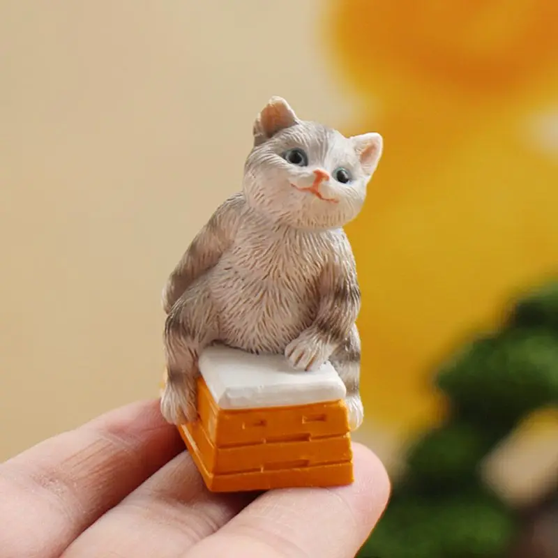 Japanese Style Cat Desktop Ornaments Resin Simulation Puppies Living Room Cartoon Cute Animal Ornament Home Decoration