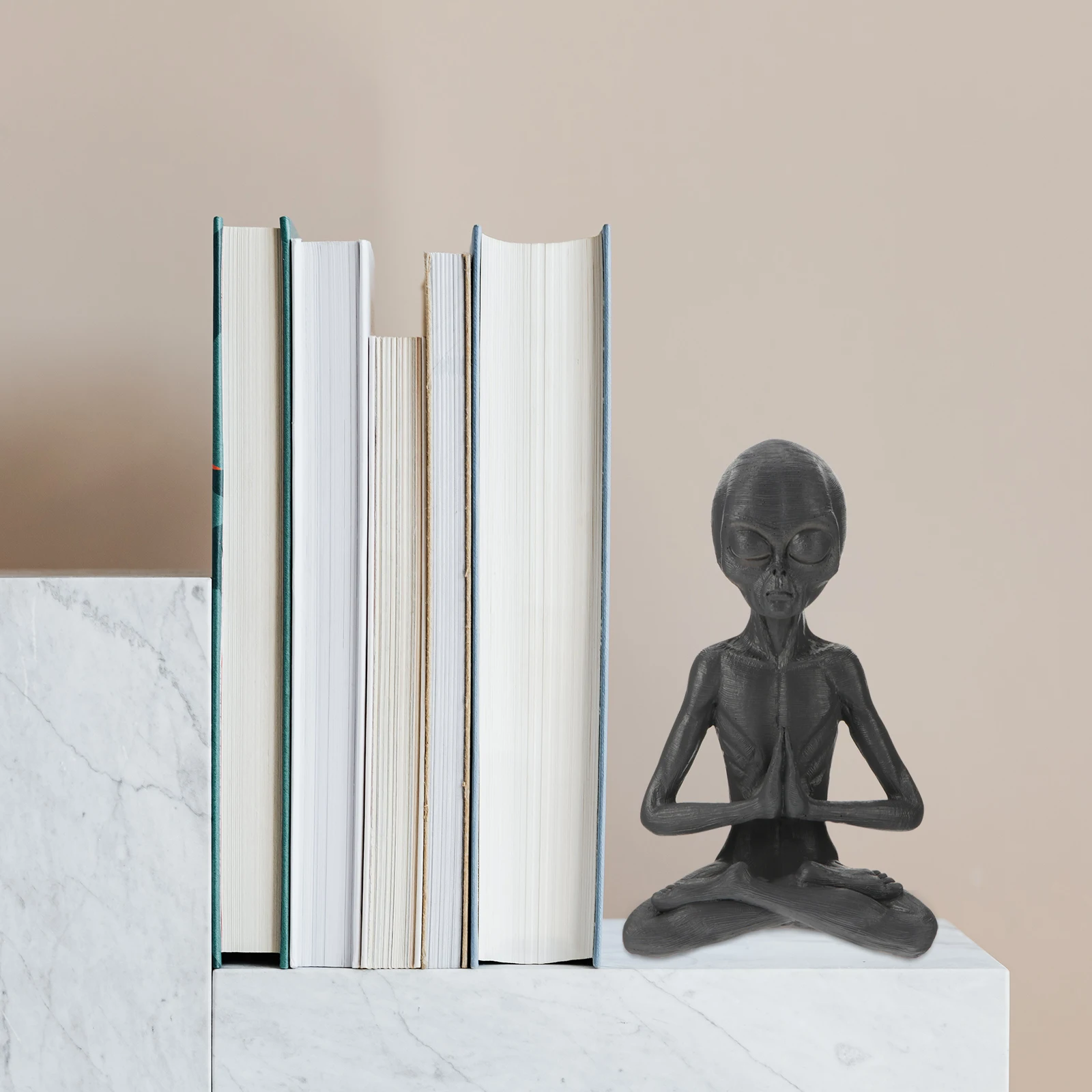 

Meditation Ornaments Creative Plastic Figurines Desk Garden Decor Statue Home Accessories Outdoor Ornament Mini Model