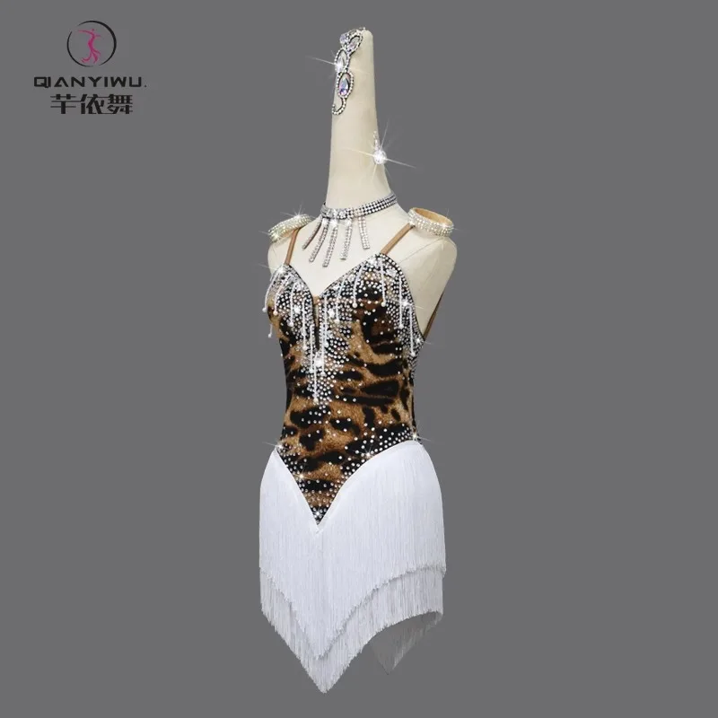 Female Evening Dress Elegant Latin Dance Clothes 2026 Party Short Suit Fringed Skirts Girls Sexy Parties Prom Dancewear Costume