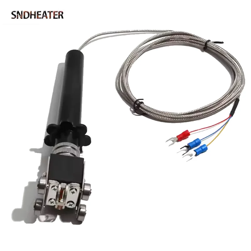 SNDHEATER PT100 4 роликовых колеса, термопара, зонд, форма ручки, скользящий датчик температуры, провод 175 мм, 1,3 м, 3 U-образный разъем