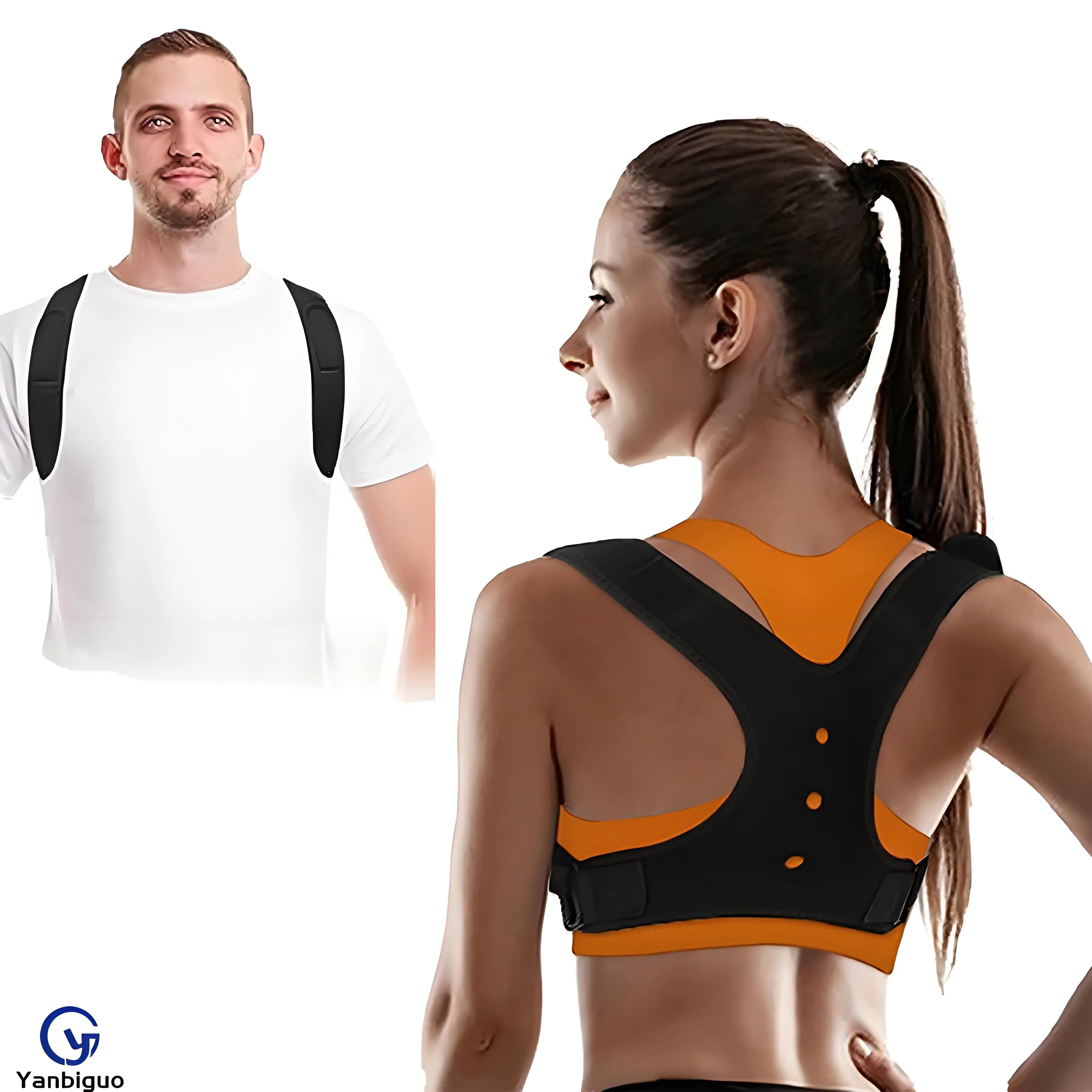 

Posture Corrector - Back Straightener Posture Corrector Scoliosis and Hunchback Correction，Adjustable Upper Back Brace