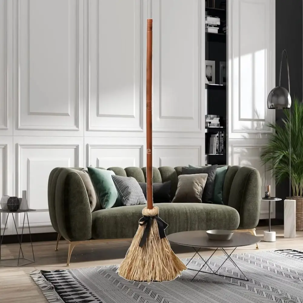 Sound Activated Witch Broom Moving Broomstick Plastic Witch Broomstick Floating Broomstick Spooky Sounds Electric Rotating