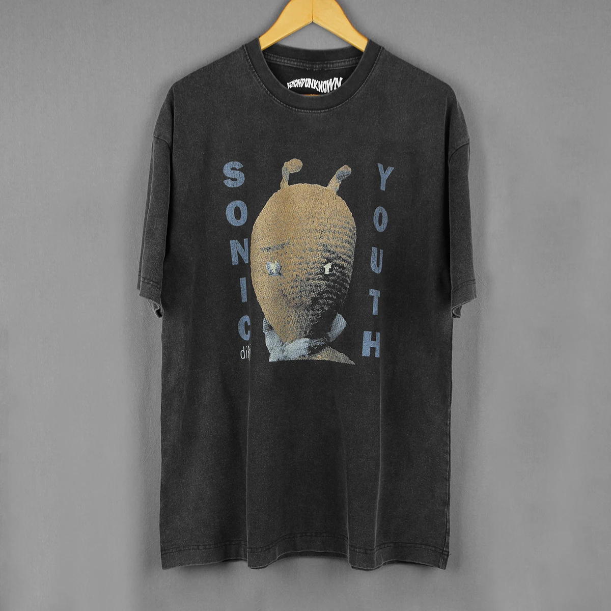 Sonic Youth T-Shirt Dirty Experimental Grunge Bauhaus Pixies Washed Men's Clothing Short SleeveTee Shirt