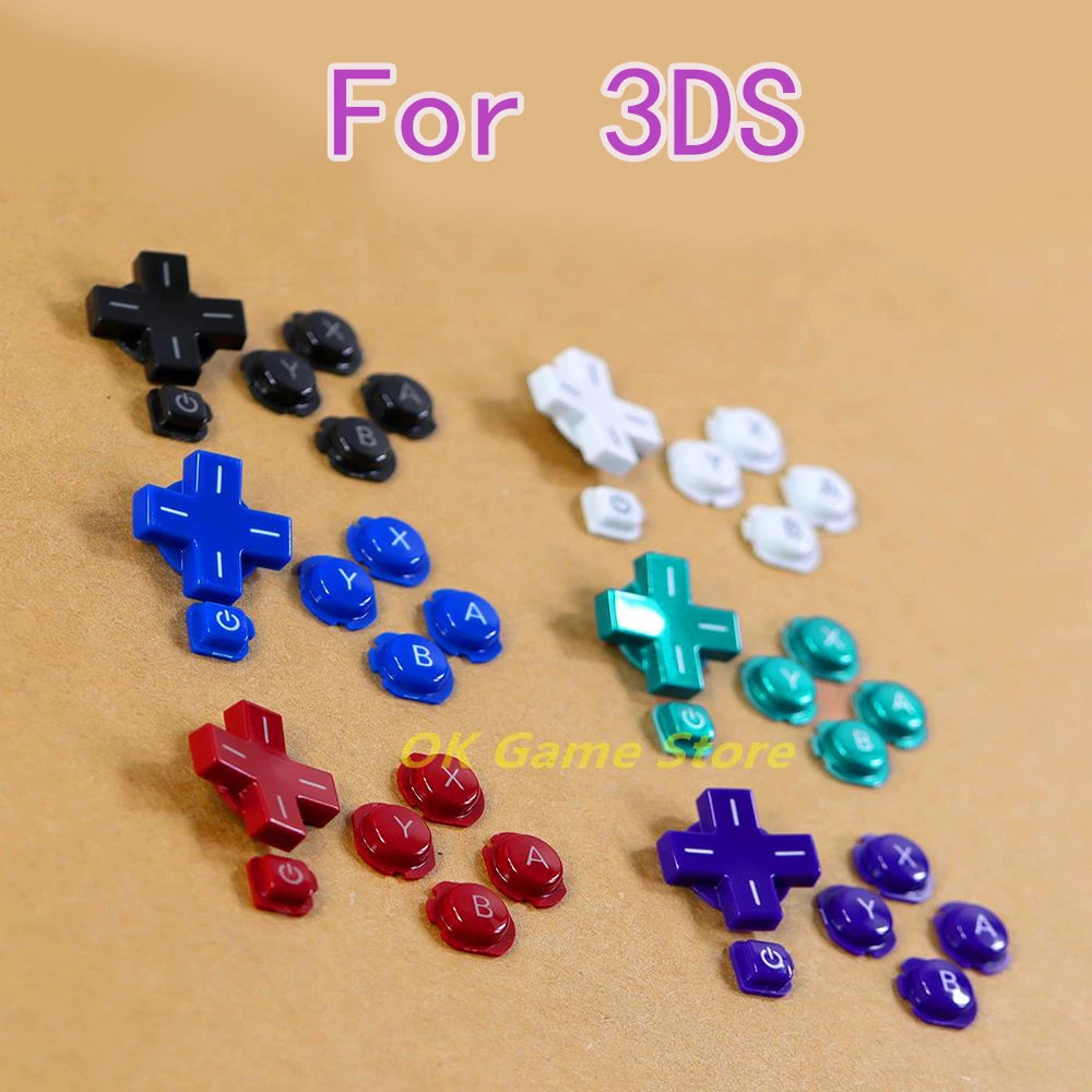 20sets ABXY D-Pad Button Set for Nintendo 3DS A B X Y Button Cross Key Power On Off Button For 3DS